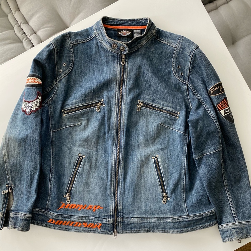 Harley Davidson Denim Jacket - women’s 2x